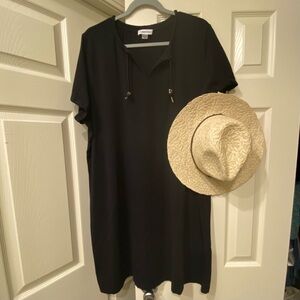 Calvin Klein Black Short Sleeve Dress EUC
